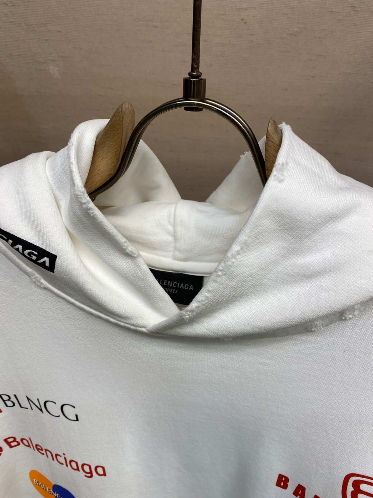 バレンシアガ TOP LEAGUE HOODIE オーバーサイズ コピー コットン パーカー-0