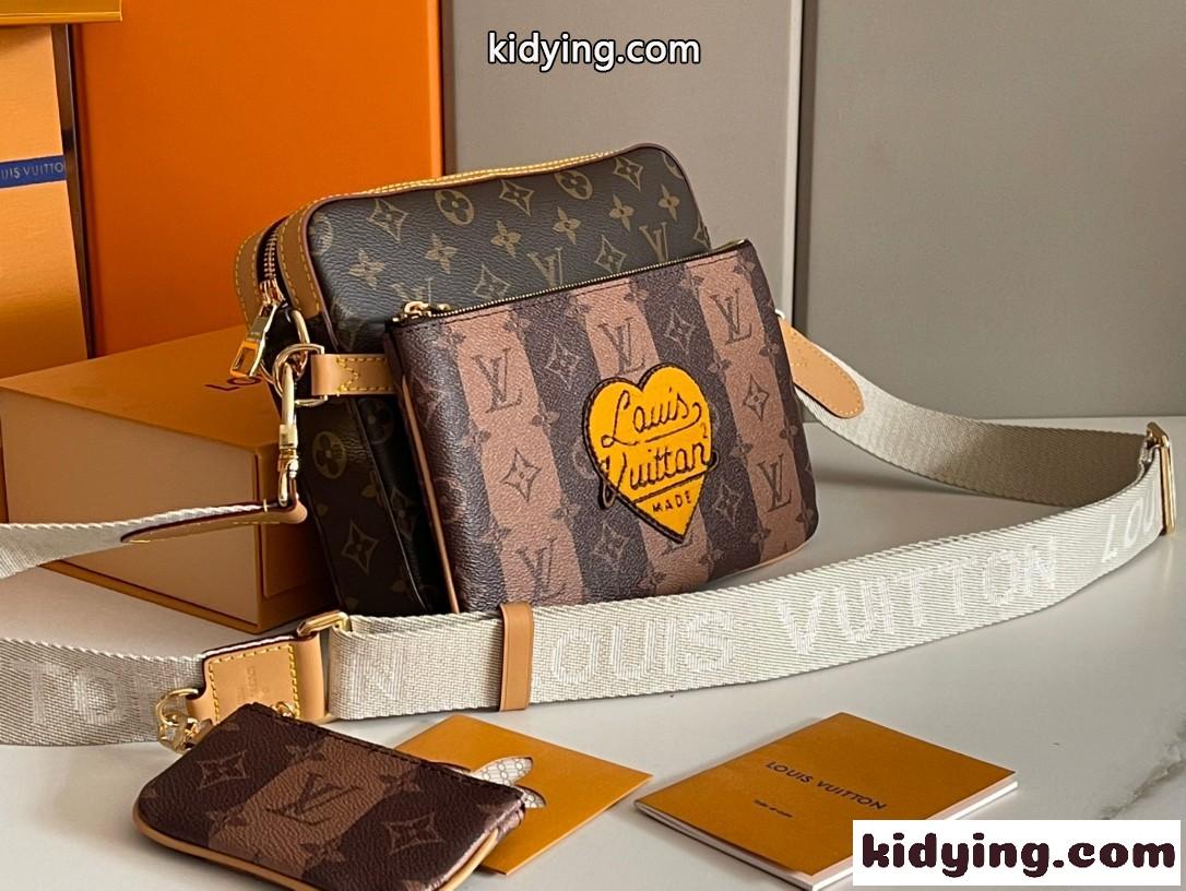 m45965 NIGO x Louis Vuitton おしゃれ 斜め掛け ショルダーバッグ 人気 ルイ・ヴィトン バッグ コピー カバン-0
