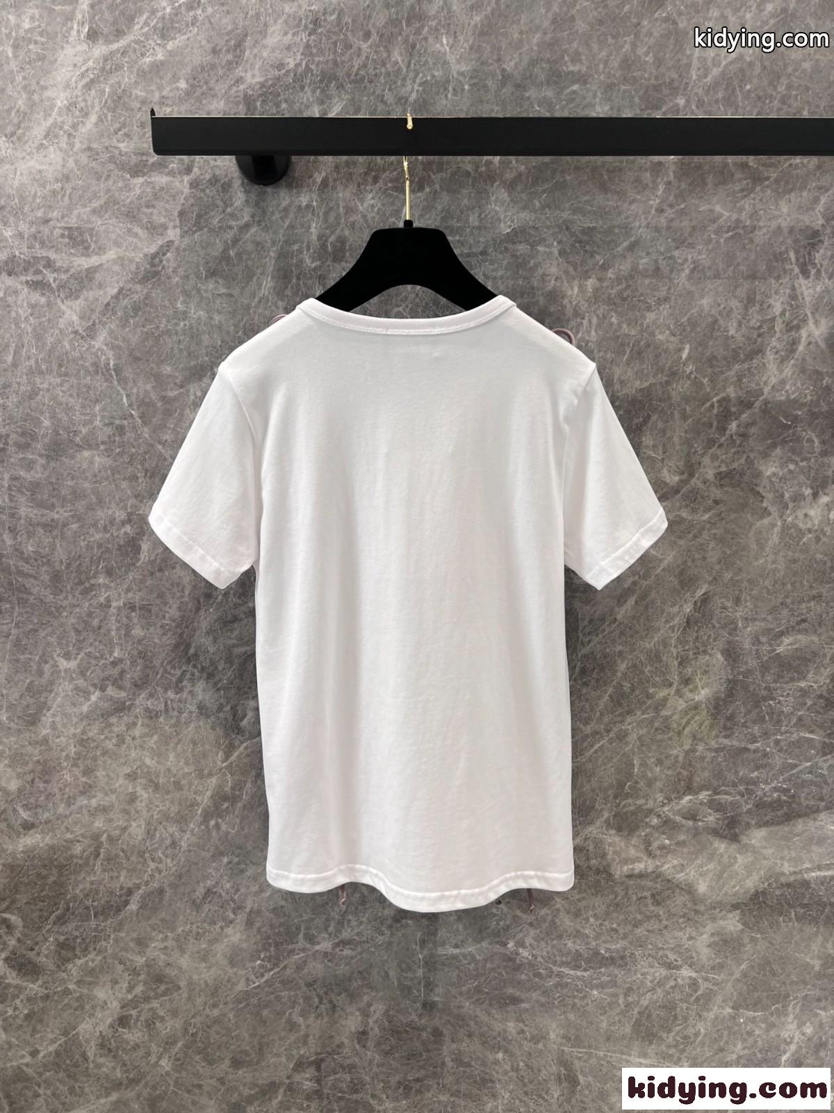 リボン×パールが可愛い&シャネル Tシャツ コピー 25p 半袖Ｔシャツ-1
