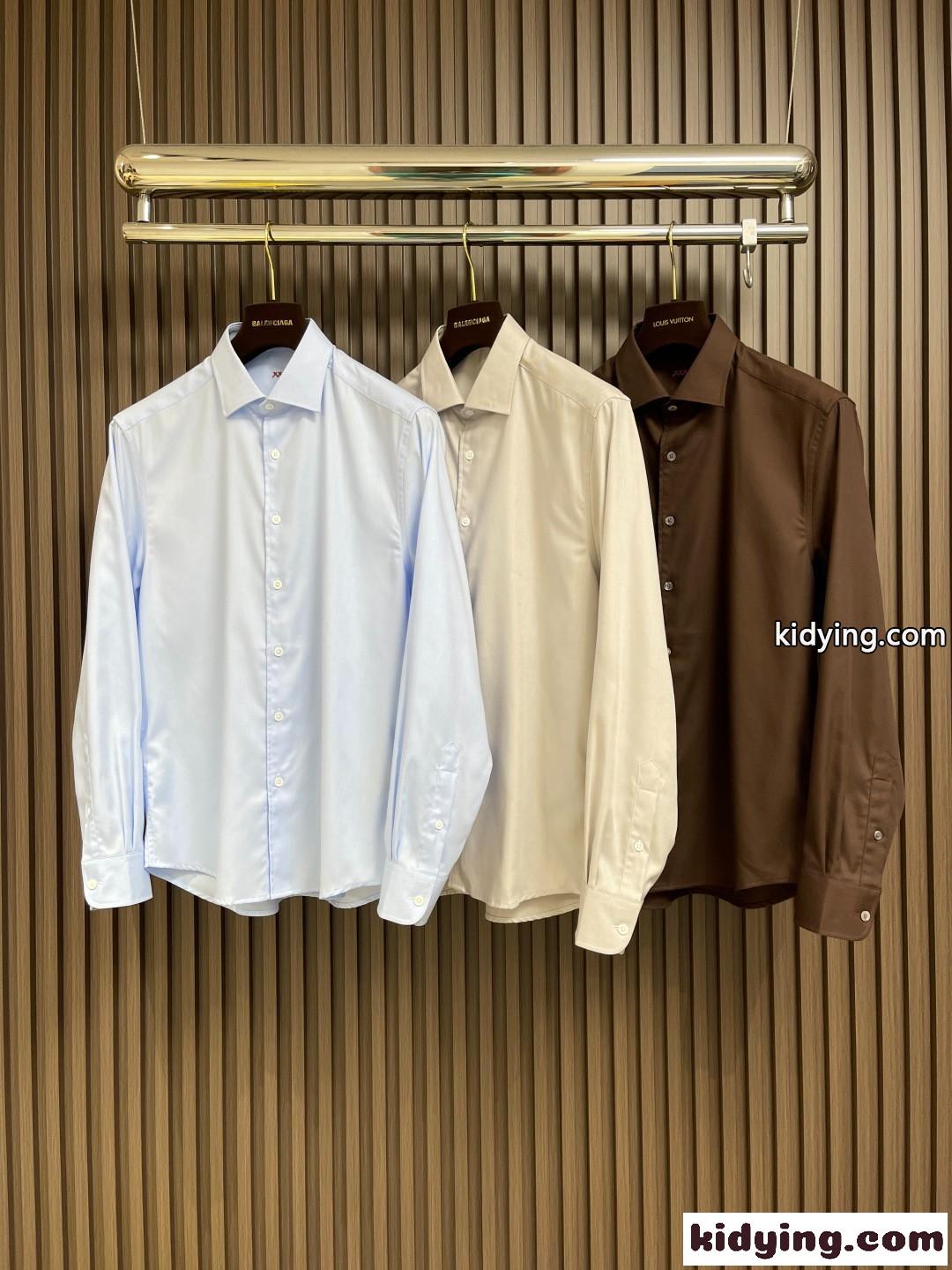 シンプル 上品 長袖シャツ エルメネジルド・ゼニア シャツ コピーメンズ トップス-0