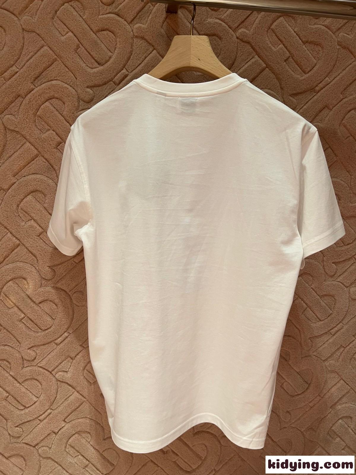 カジュアル ロゴプリント コットン オーバーサイズTシャツ バーバリー Tシャツ コピー 半袖-2