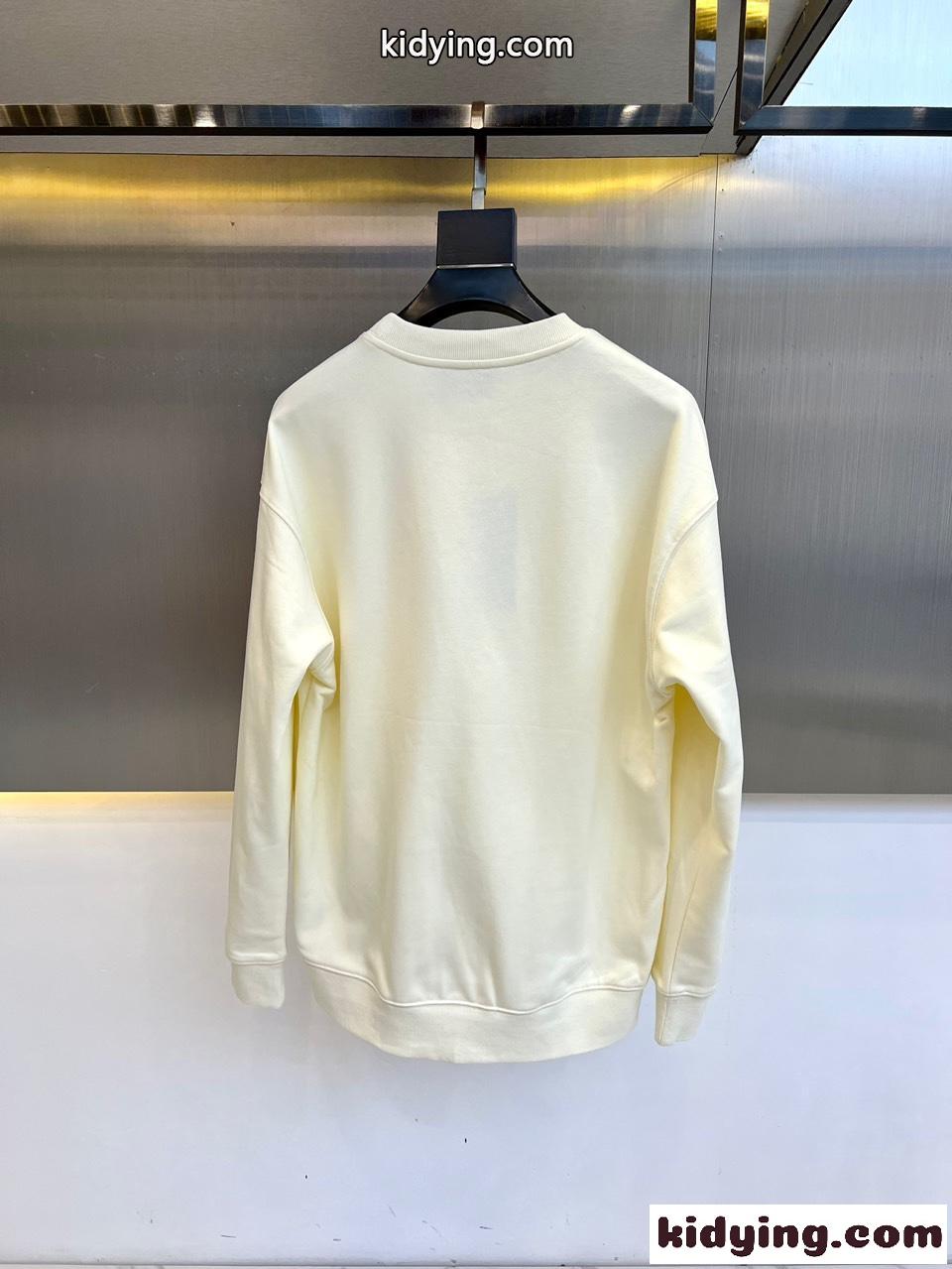 プリント コットン スウェットシャツ グッチ Tシャツ コピー クルーネック ベージュ-3