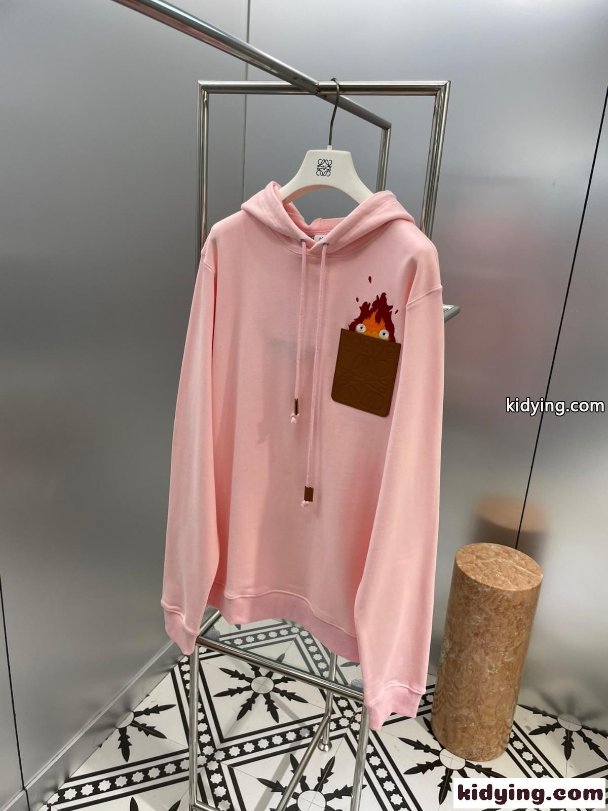 LOEWE x ハウルの動く城& アナグラム カルシファー パーカー ロエベ パーカー コピー-4