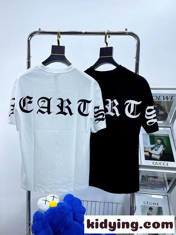 着心地いい 春夏 定番 クルーネック カジュアル 合わせやすい プリント クロムハーツ 半袖Tシャツ コピー-0