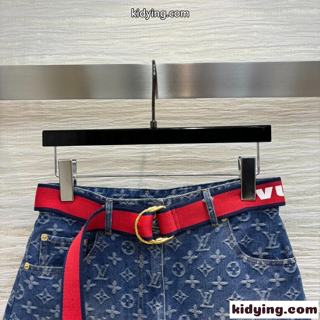 LV x ACモノグラムショーツ ルイヴィトン パンツ コピー デニム ショートパンツ-1