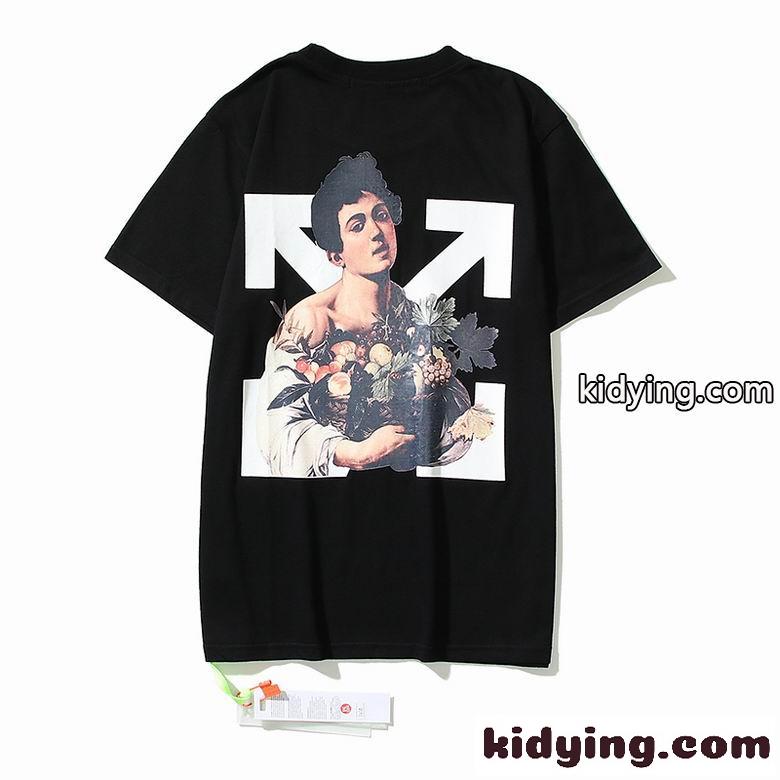 ストリート ファッション ゆったり オフホワイト tシャツ コピー 春夏 定番 トップス 半袖 カジュアル ユニセックス-2