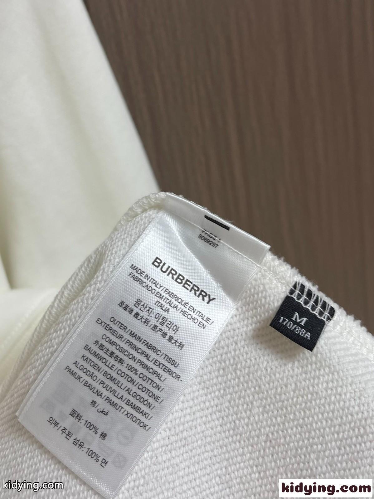 バーバリー 長袖Tシャツ 偽物 人気 お洒落 コットン スウェットシャツ ロゴ入り-5