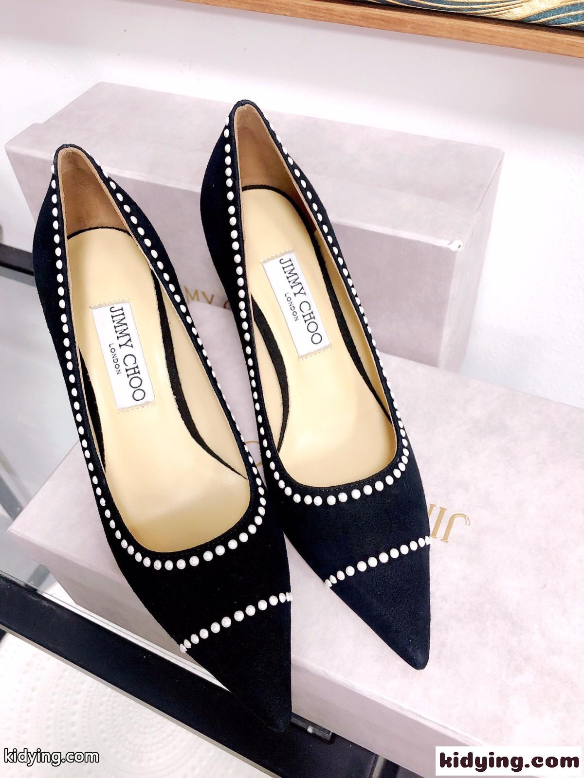 Jimmy Choo 新品工芸真珠の単品 JCのハイヒールのラインはいつもあなたを好きにさせるだけで抵抗できません ジムシューズ レディース コピー-2