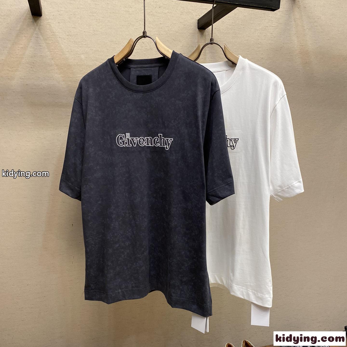 おしゃれ カジュアル ロゴ クルーネック ジバンシィ Tシャツ コピー 男女兼用-0