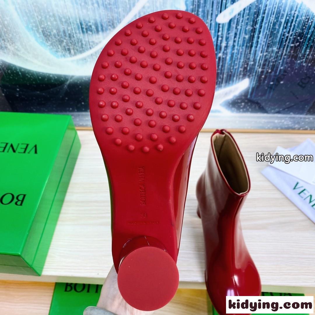 人気 レザー アトミック アンクルブーツ ボッテガ・ヴェネタ ブーツ コピー レッド-3