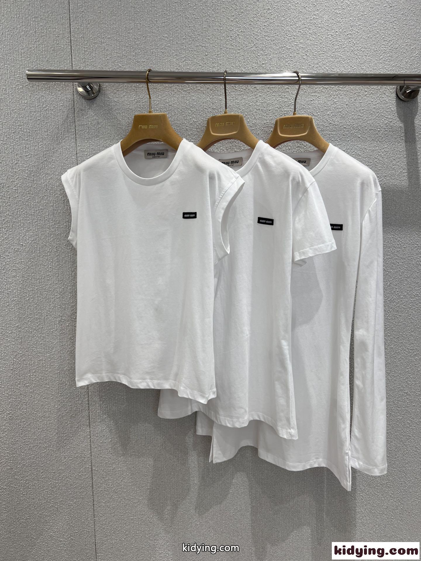 ジャージー Tシャツ 3枚セット ミュウミュウ Tシャツ コピー レディース-3