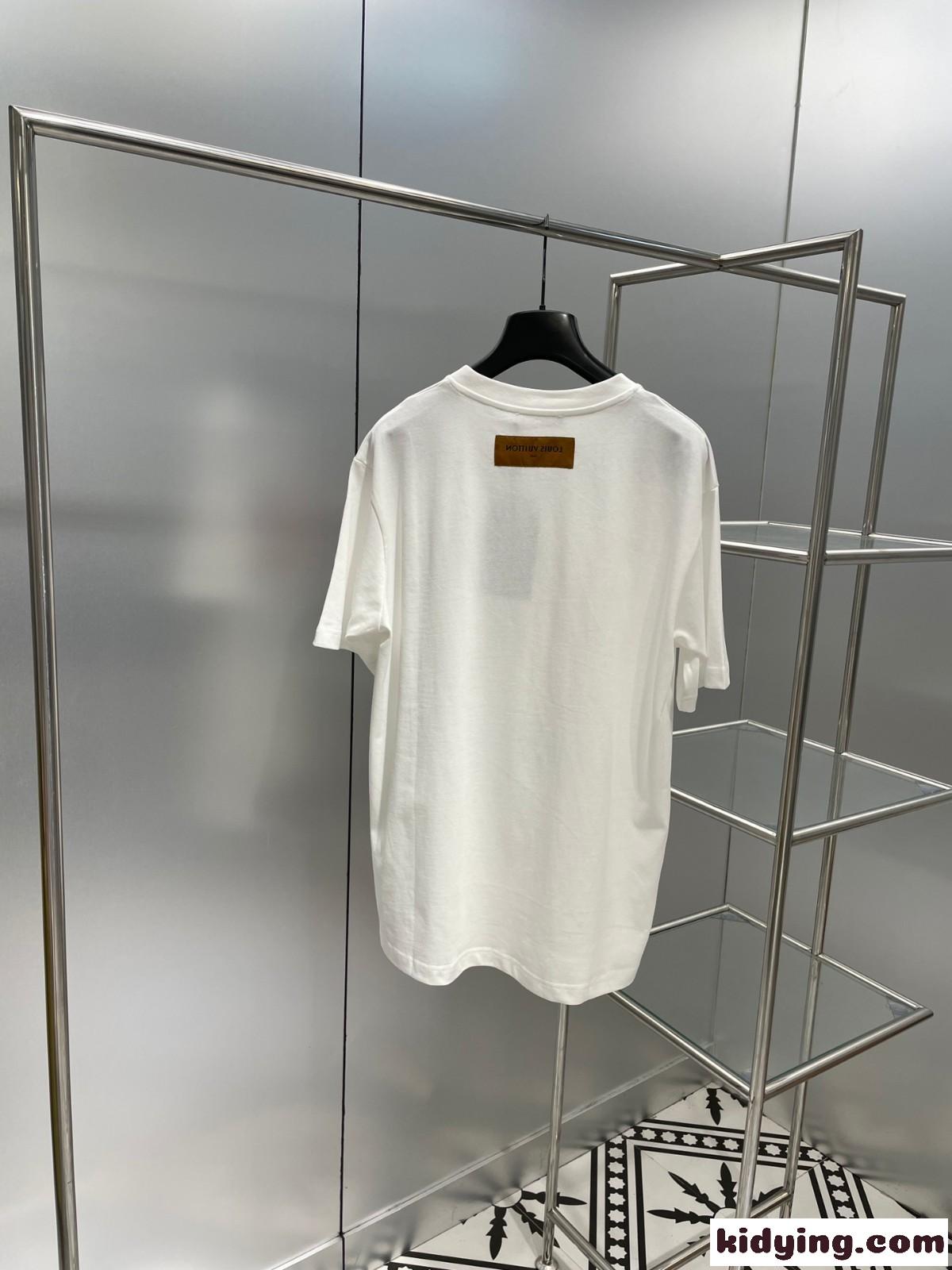 人気 流行り ゆったり ビッグシルエット おしゃれ ルイ・ヴィトン Tシャツ コピー 半袖 カジュアル トップス-1