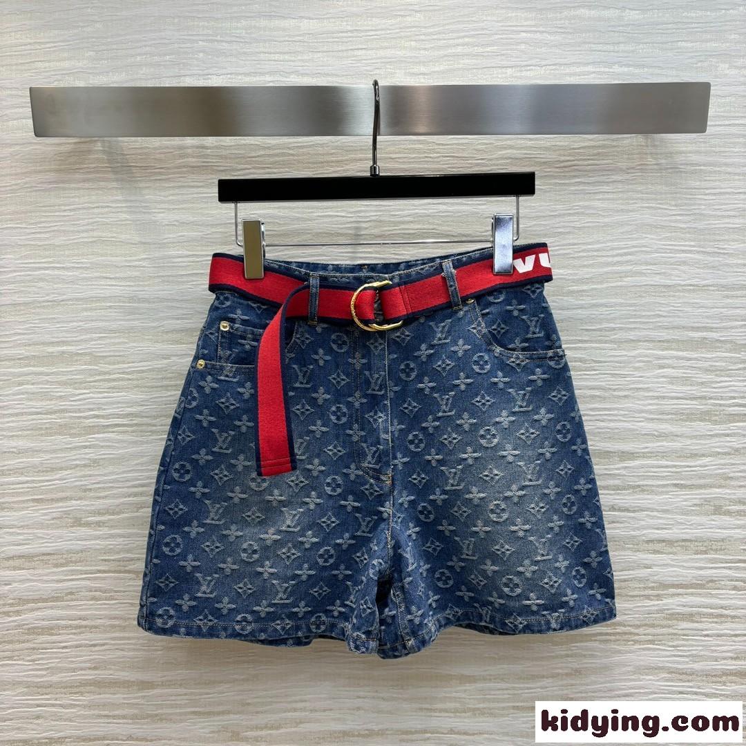 LV x ACモノグラムショーツ ルイヴィトン パンツ コピー デニム ショートパンツ-0