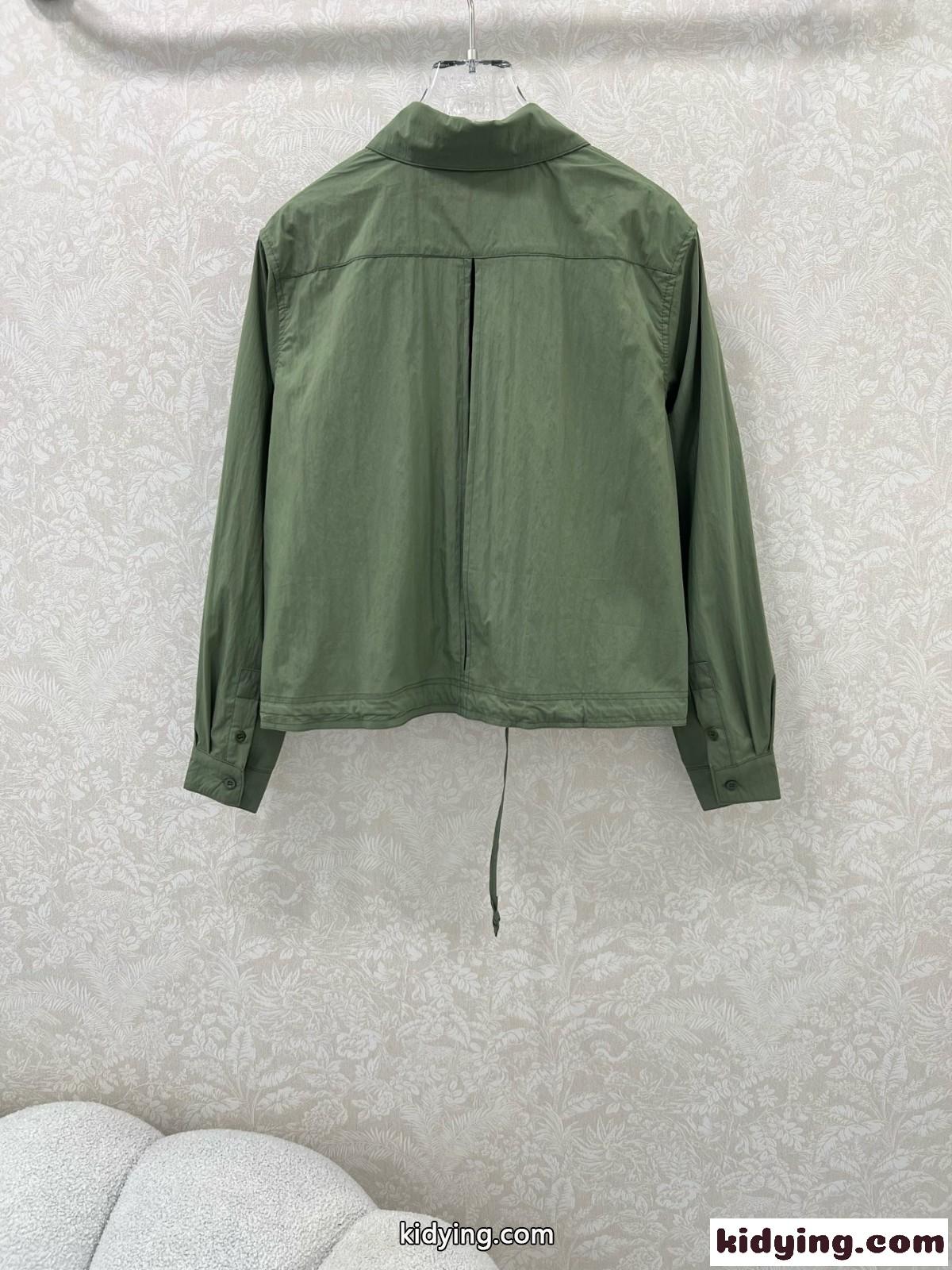 カジュアル アナグラム ロエベ シャツ コピー 長袖トップス グリーン-5