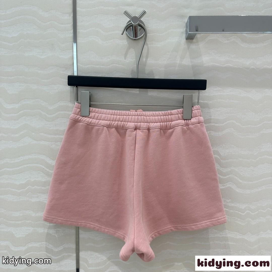 カジュアル コットン ショートパンツ グッチ パンツ コピー ピンク-4
