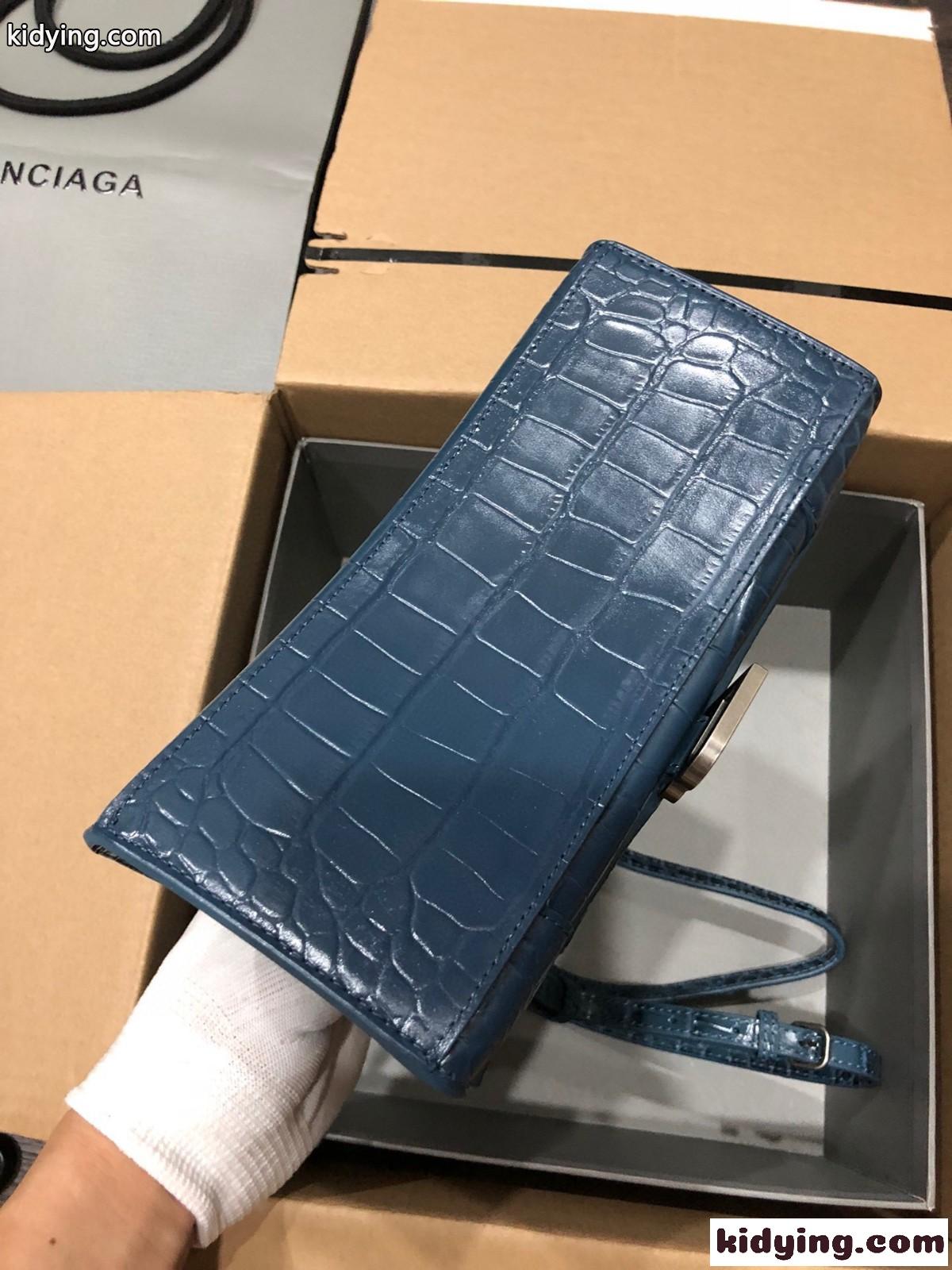 HOURGLASS クロコダイル型押し 上品 人気 ハンドバッグ バレンシアガ バッグ コピー レディース-3