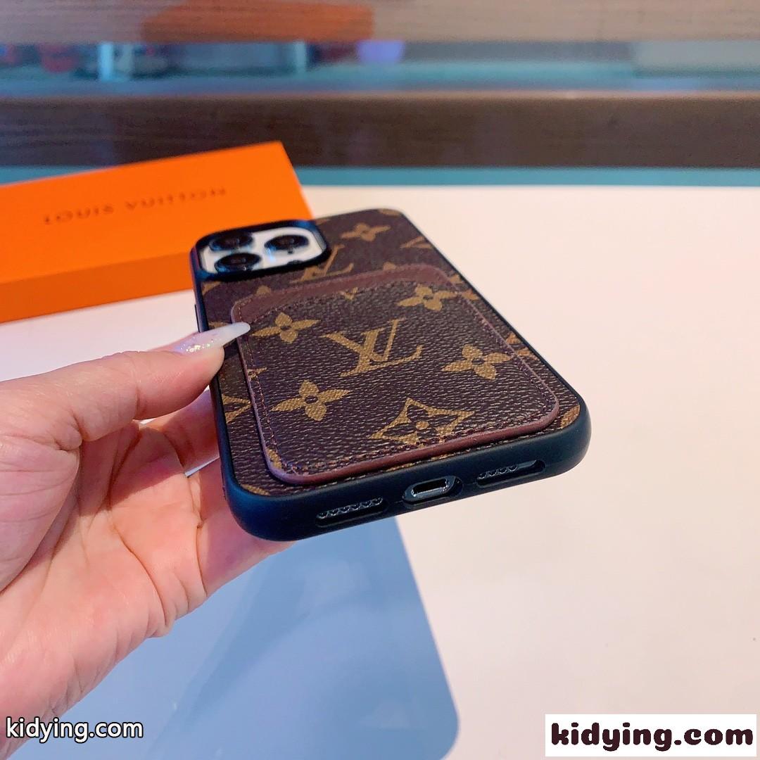 ルイ・ヴィトン アイフォンケース コピー おしゃれ モノグラム柄 カード収納 スマホケース-3