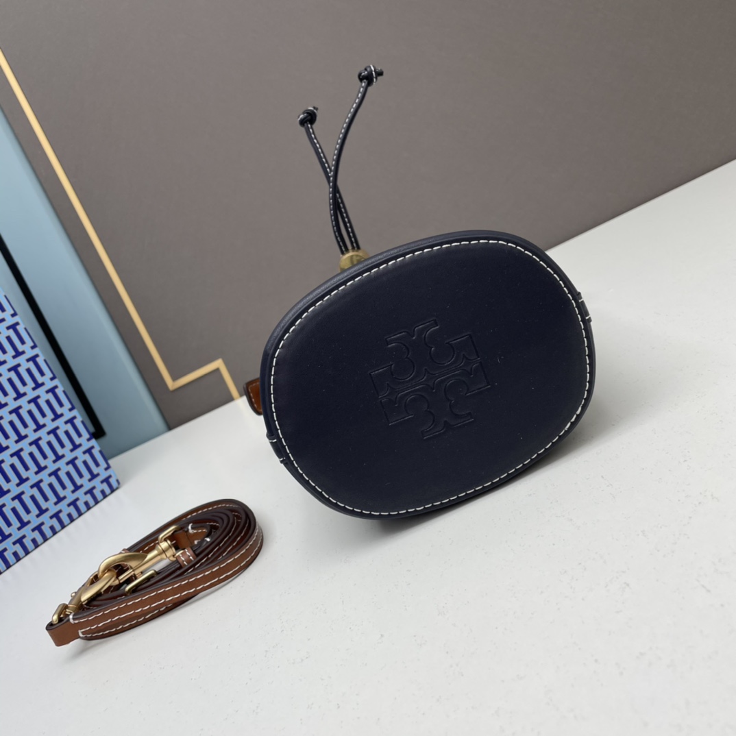 おしゃれ 人気 Tory Burch T モノグラム ジャカード ミニ バケットバッグ コピー-3
