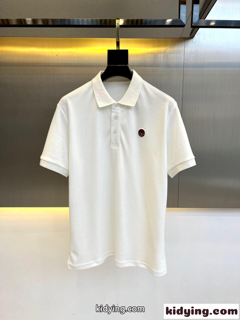 ベーシック 着回し コットンピケ 半袖 ポロシャツ フェンディ Tシャツ コピー メンズ-0
