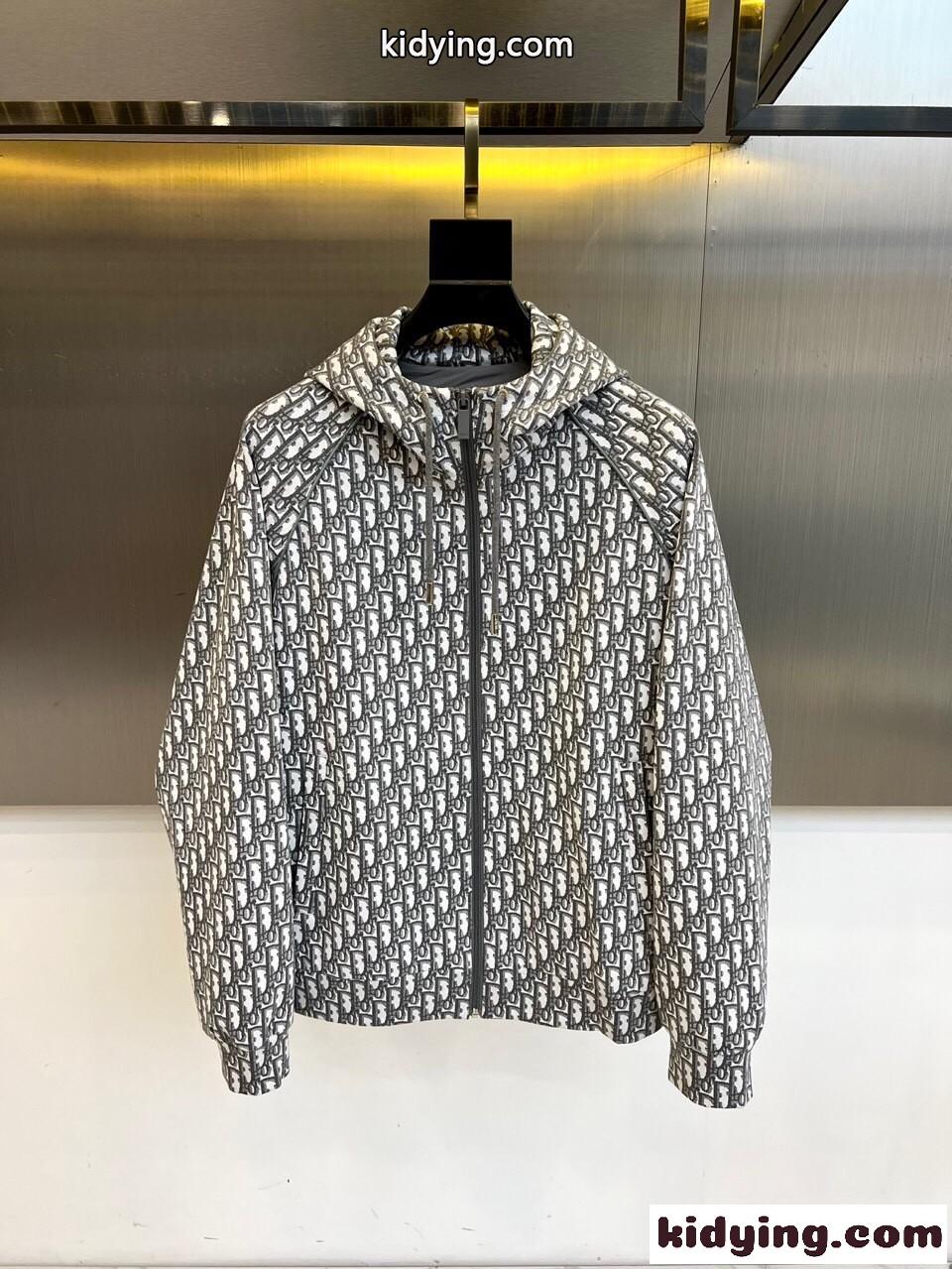 上品 カジュアル 総柄 フード付きジャケット クリスチャン・ディオール ジャケット コピー-1