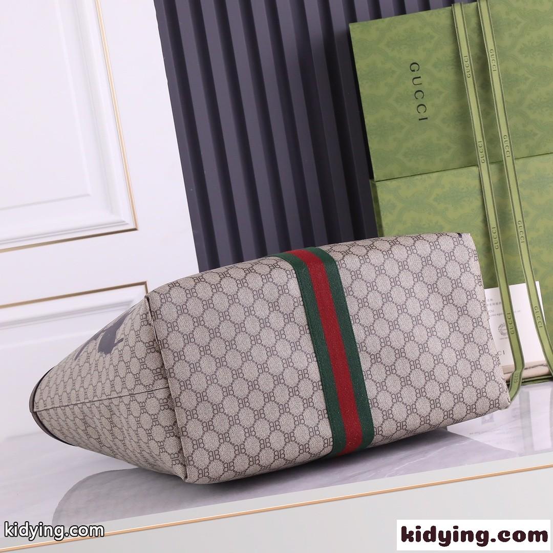 BALENCIAGA×GUCCI 大容量 カジュアル おしゃれ グッチ バッグ 人気 コピー ショッピング トートバッグ-4