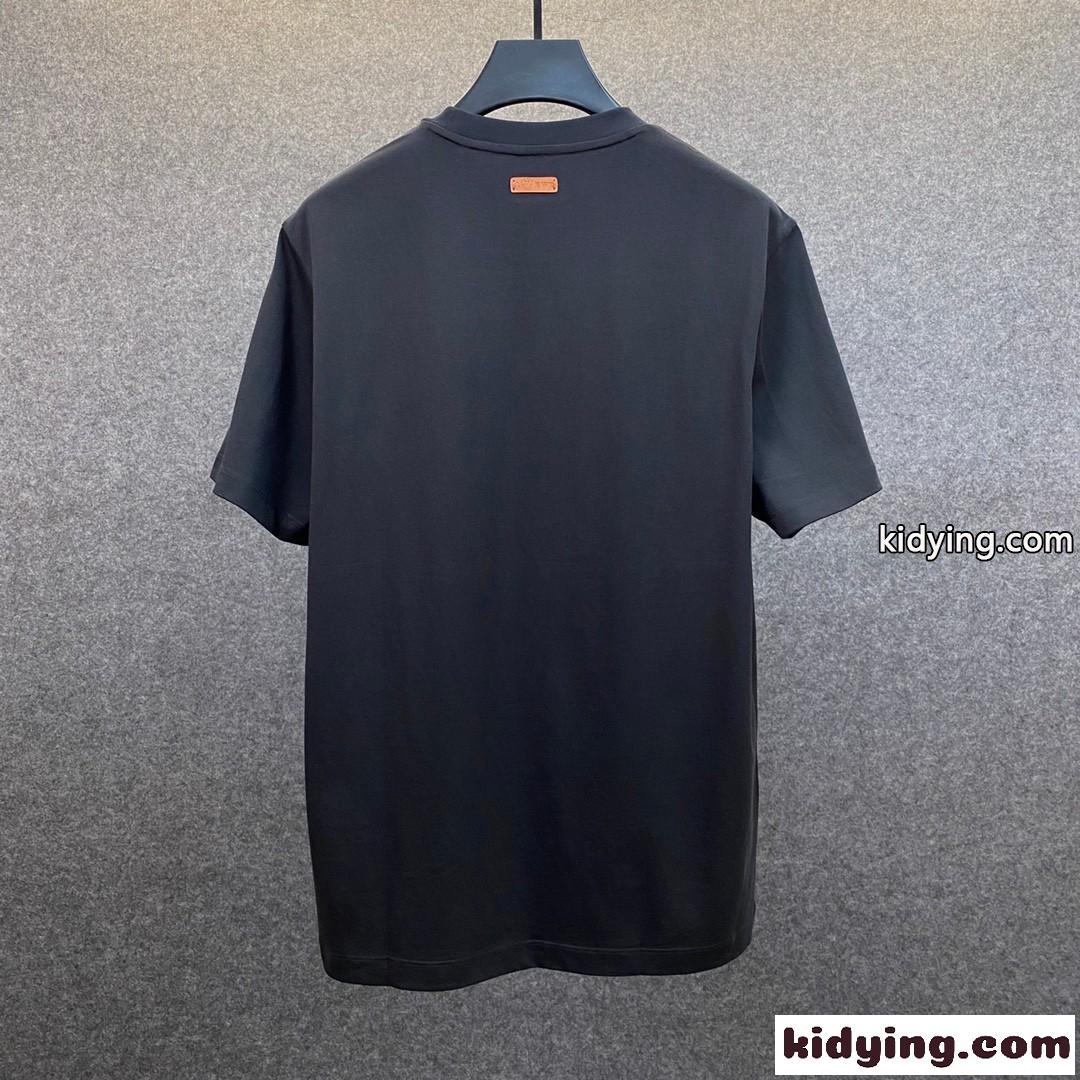 おしゃれ クルーネック 定番 目を引く ロエベ tシャツ コピー メンズ 半袖 春夏 トップス カジュアル ホワイト ブラック-4