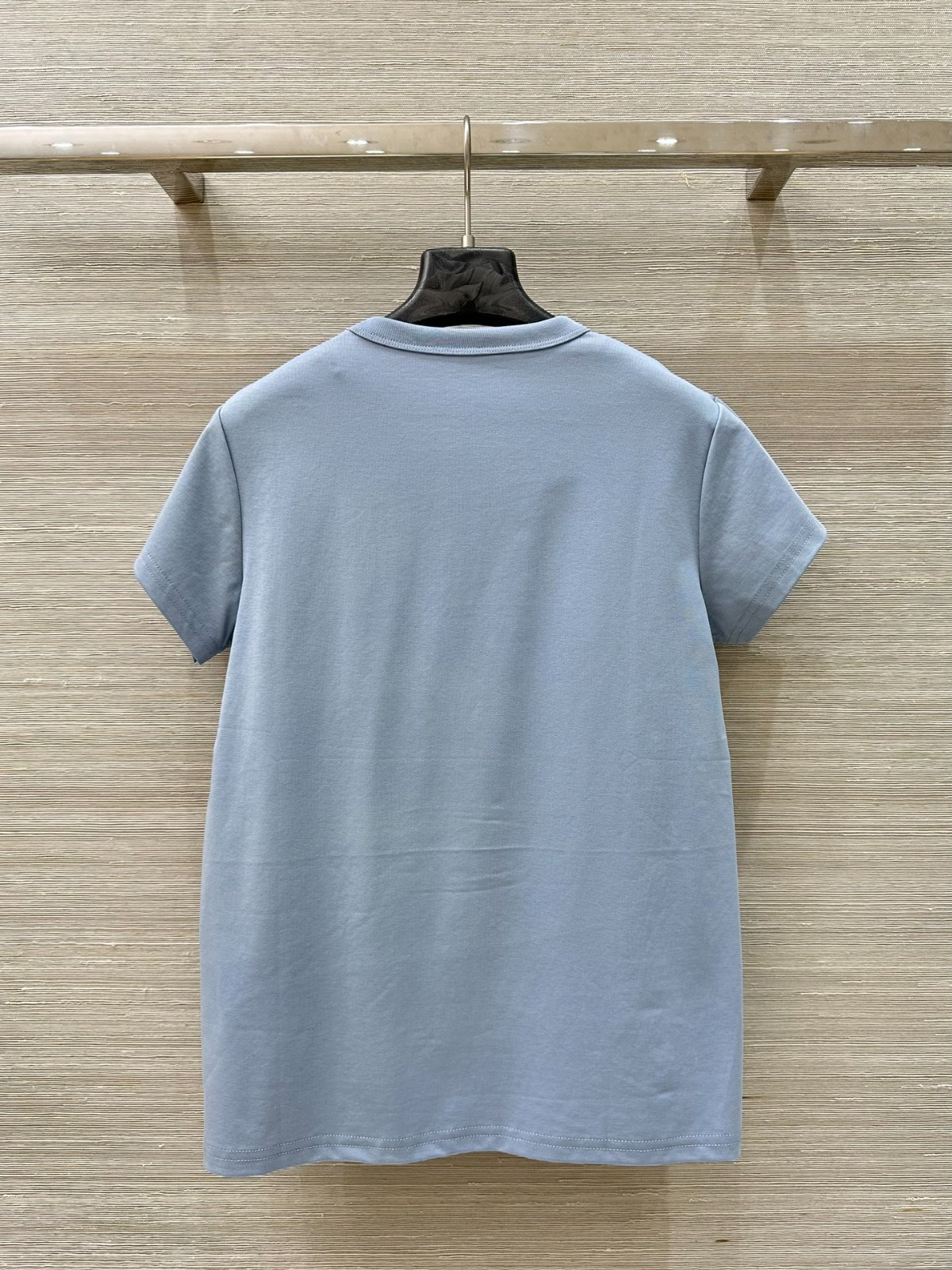シンプル カジュアル クルーネック 半袖Tシャツ アレキサンダーワング Tシャツ コピー ブルー-4