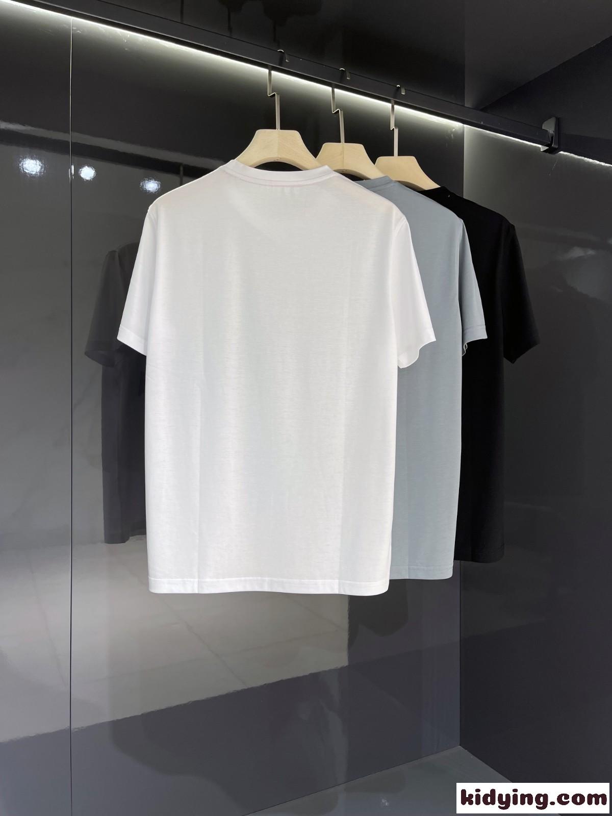 カジュアル 薄手 ラインストーン クルーネック エルメス 半袖tシャツ コピー シルケット コットン トップス-4