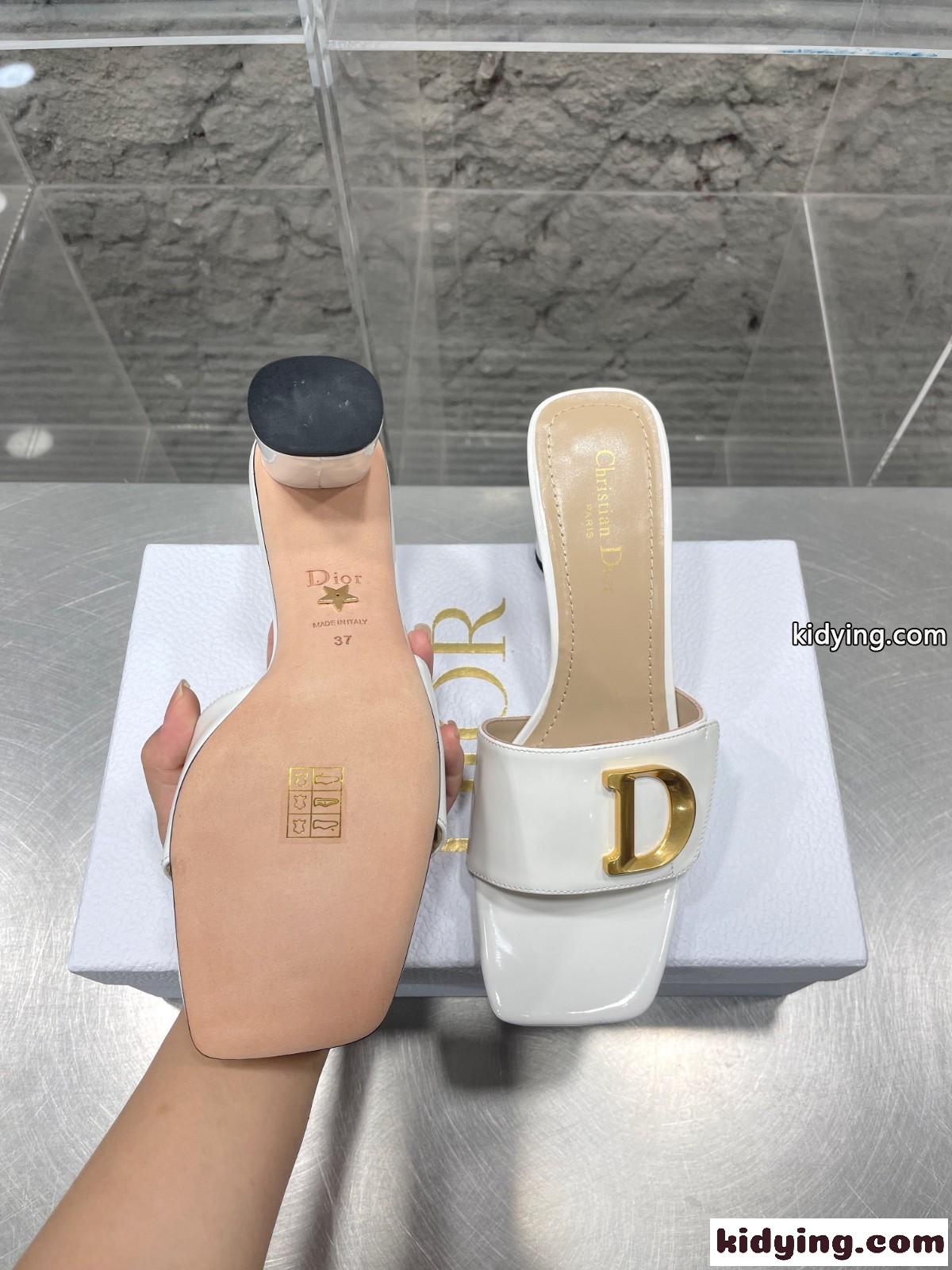 CEST DIOR ヒールスライド クリスチャン・ディオール サンダル コピー ホワイト-4