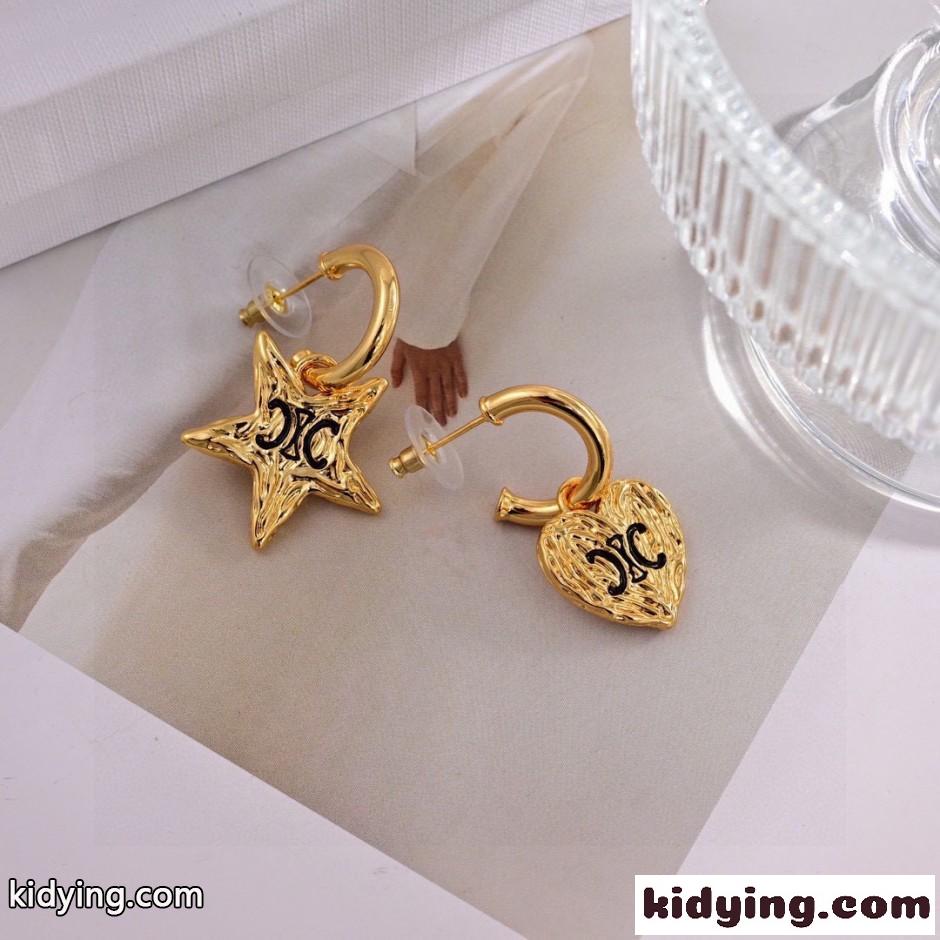 トリオンフ アシンメトリー ピアス セリーヌ イヤリング 偽物-2