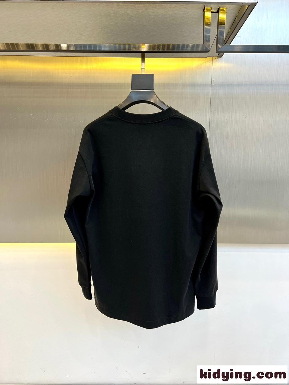 定番 合わせやすい ロゴ グッチ Tシャツ コピー 長袖Tシャツ ブラック-4