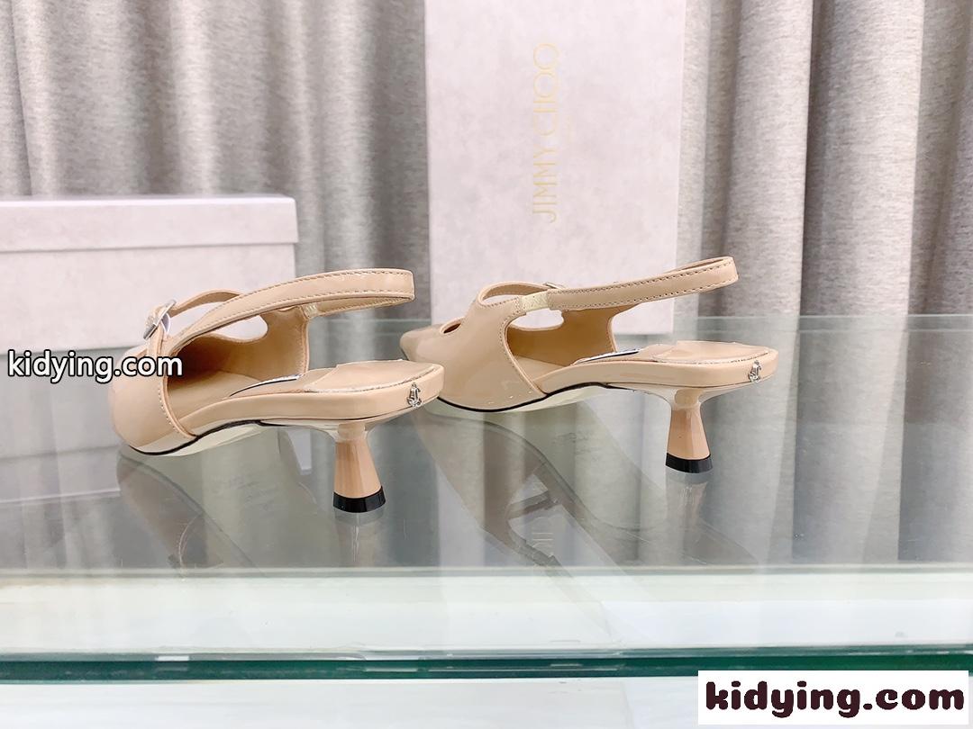 パテントレザー ディディ 45 ジミーチュウ パンプス スーパーコピー ベージュ-0