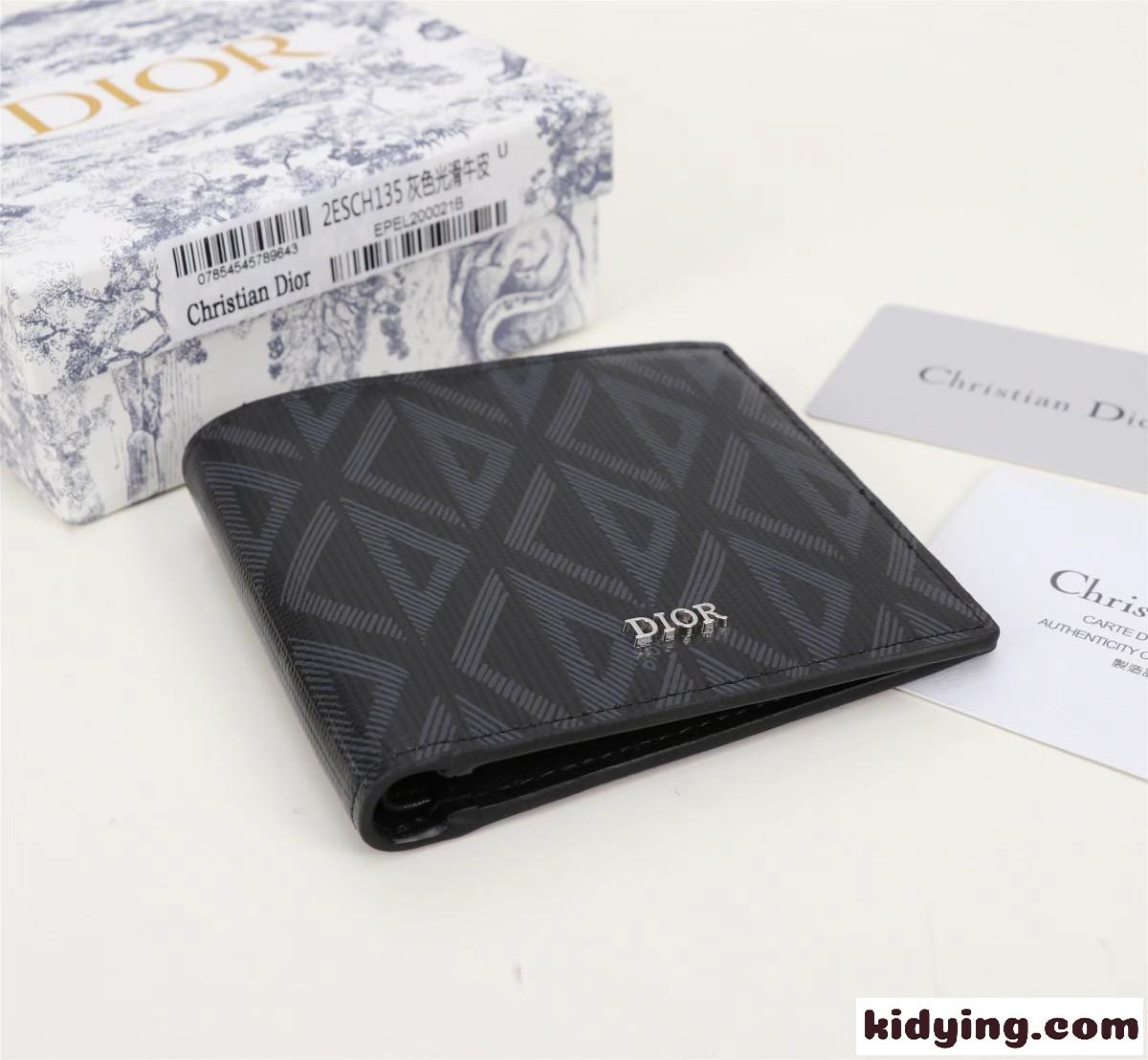 クリスチャン・ディオール 財布 コピー CD Diamond キャンバス 2つ折りウォレット-3