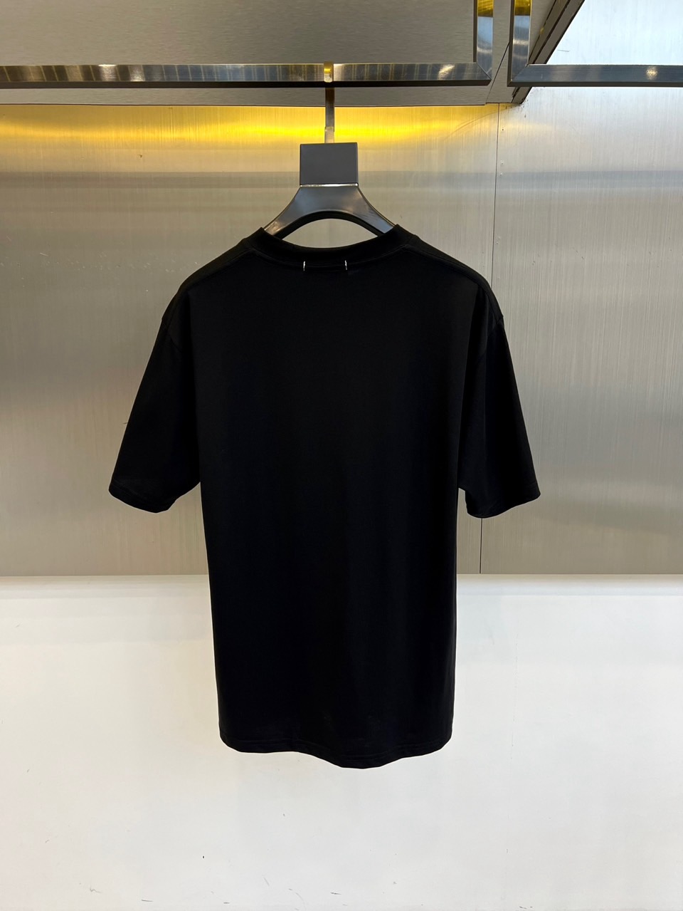 カジュアル 合わせやすい クルーネック エルメス Tシャツ 偽物 半袖Tシャツ ブラック-4