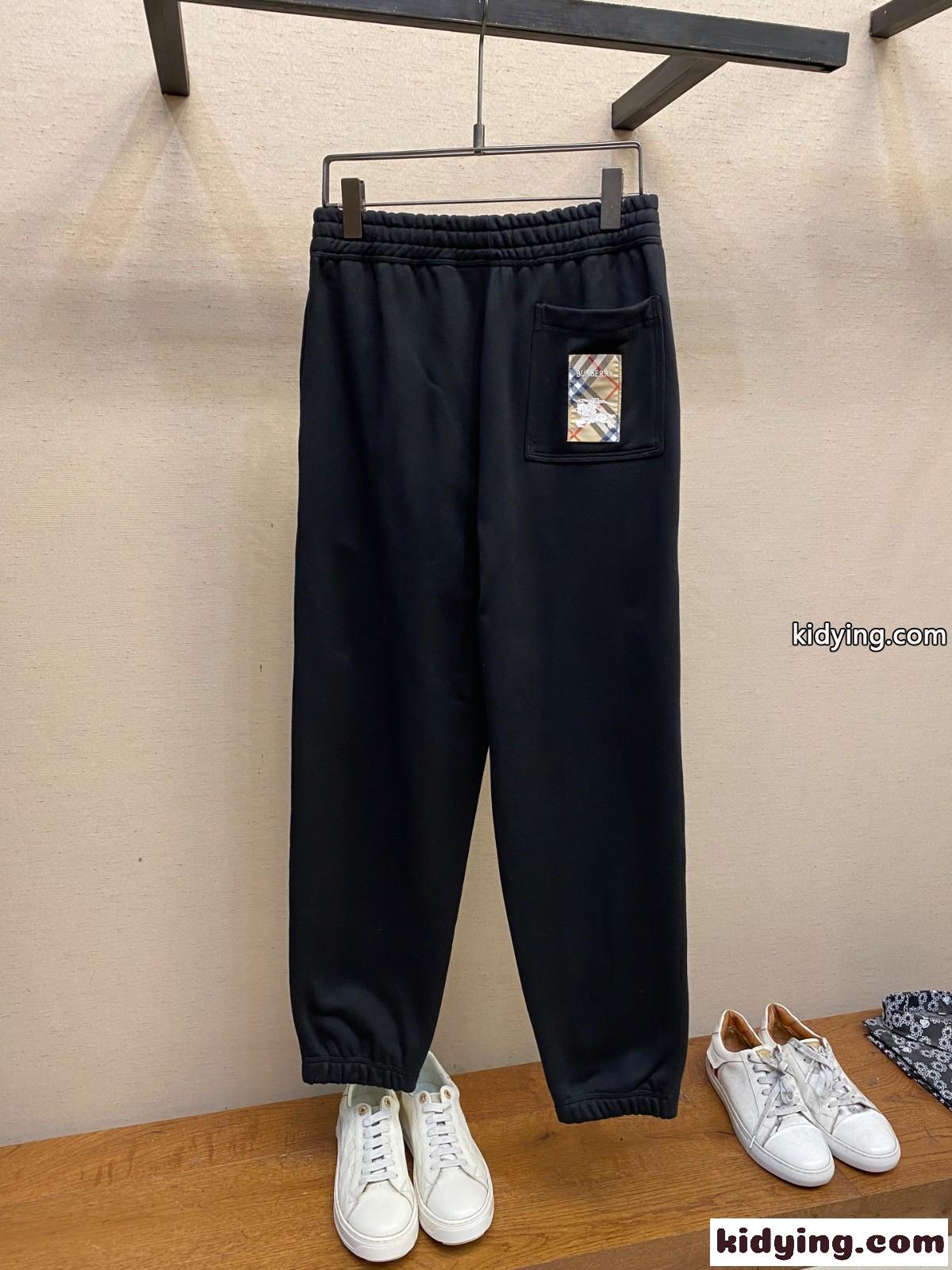 バーバリー パンツ コピー カジュアル ジョギングパンツ ロングパンツ ブラック-1