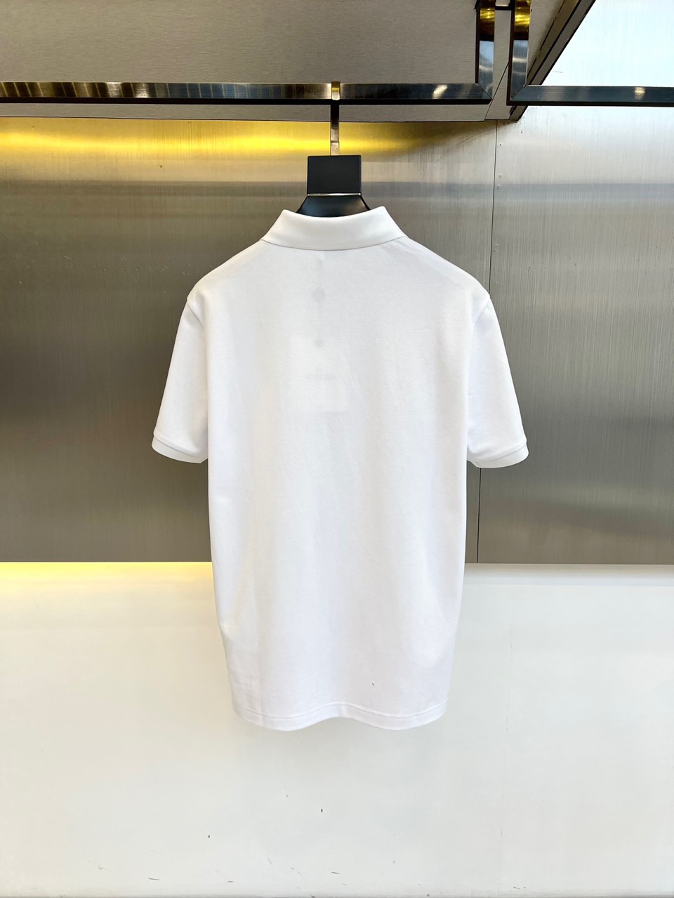 カジュアル コットンピケ 半袖ポロシャツ モンクレール Tシャツ スーパーコピー ホワイト-0