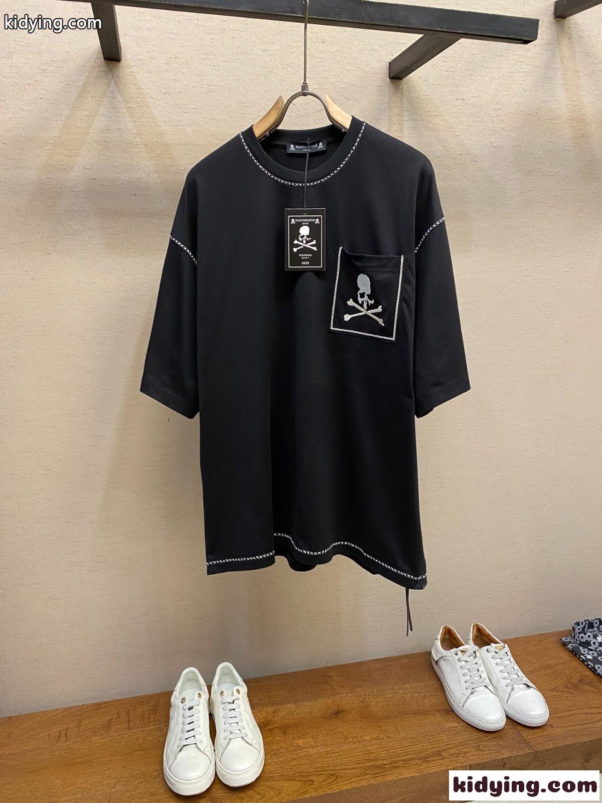 ストリート カジュアル クルーネック マスターマインド・ジャパン Tシャツ コピー コットン-1
