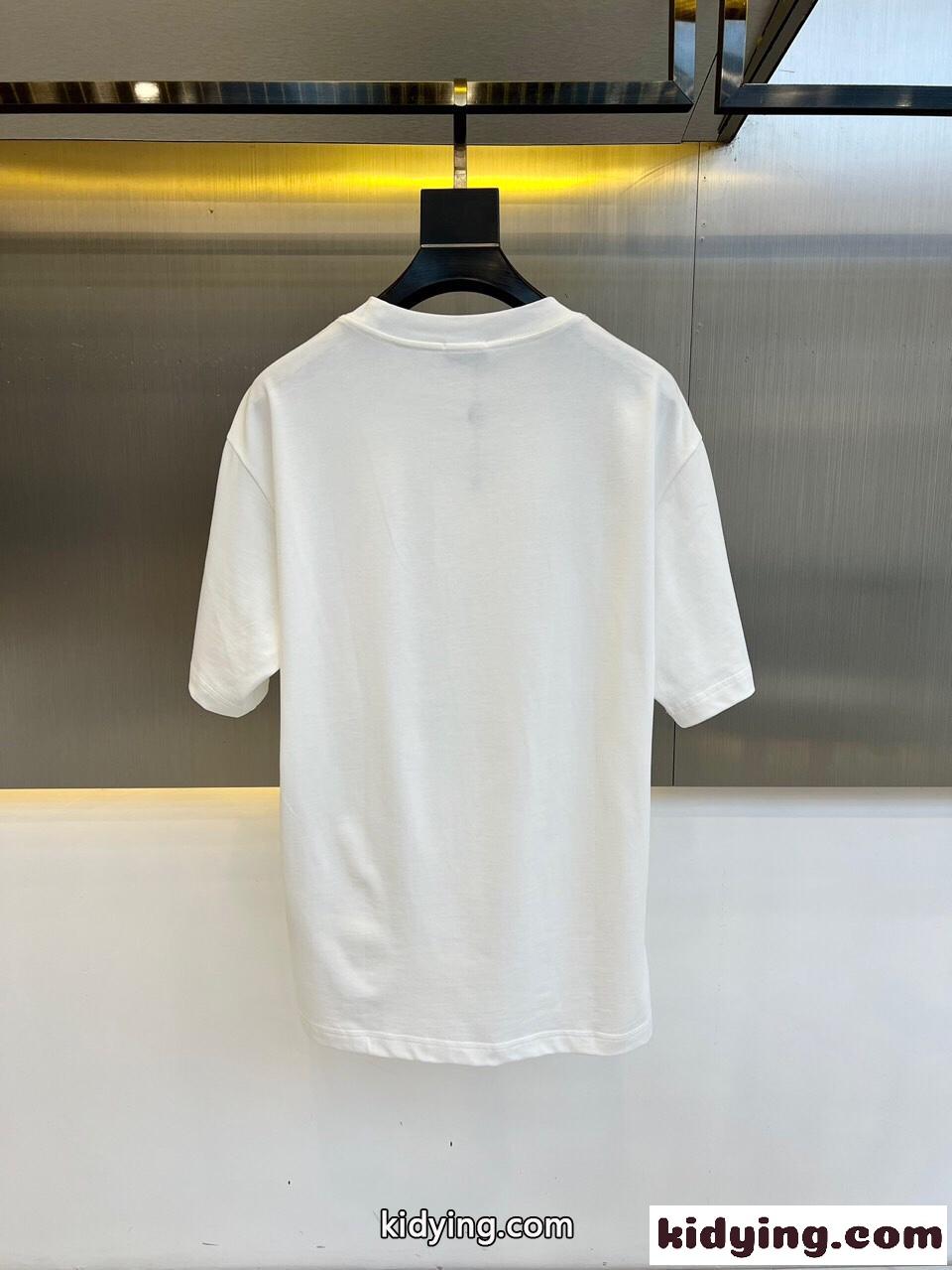 定番 おしゃれ ロゴ クルーネック モンクレール 半袖Tシャツ コピー ホワイト-4