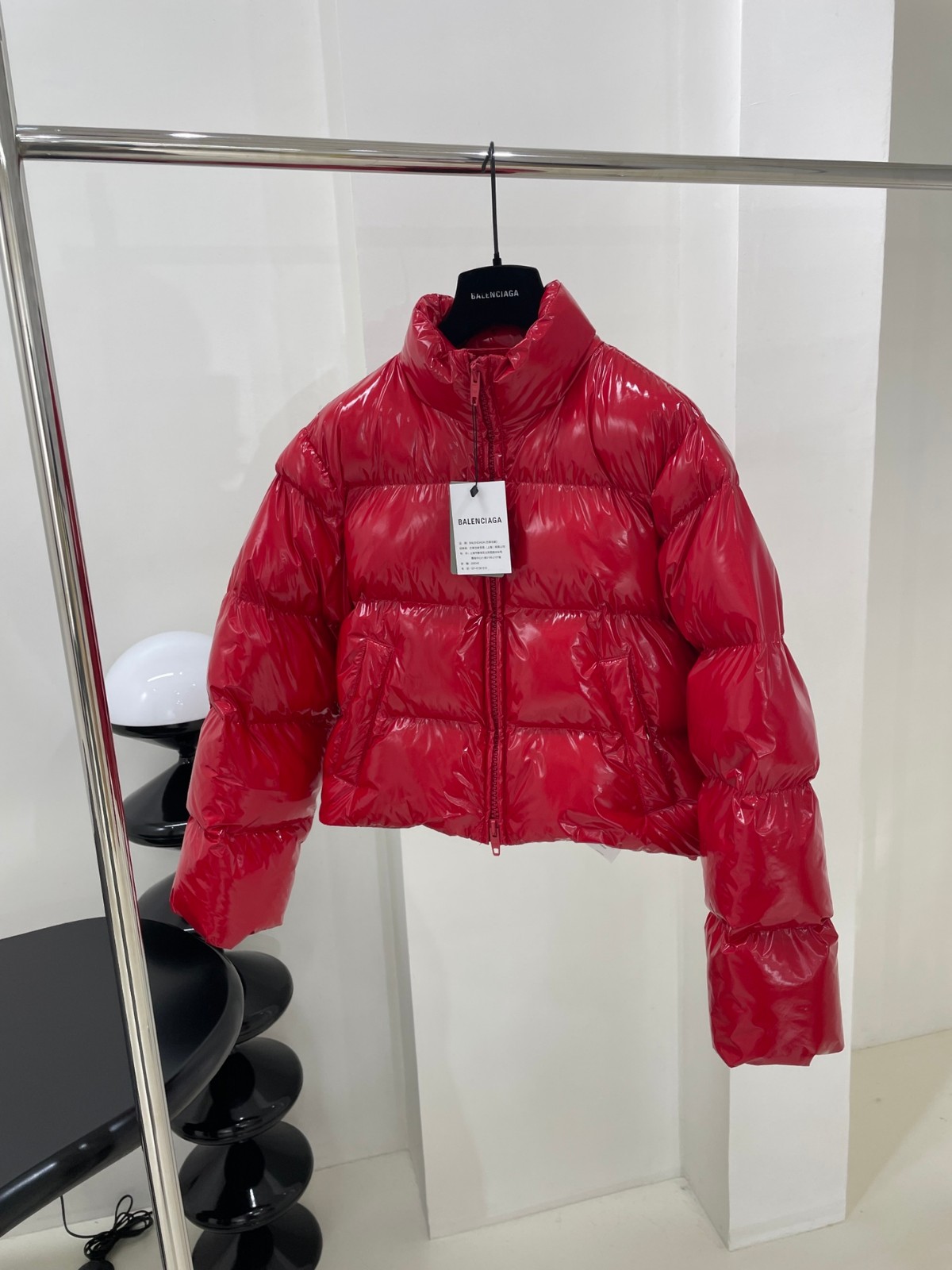 人気 SHRUNK PUFFER ジャケット バレンシアガ ダウンジャケット コピー レッド-0