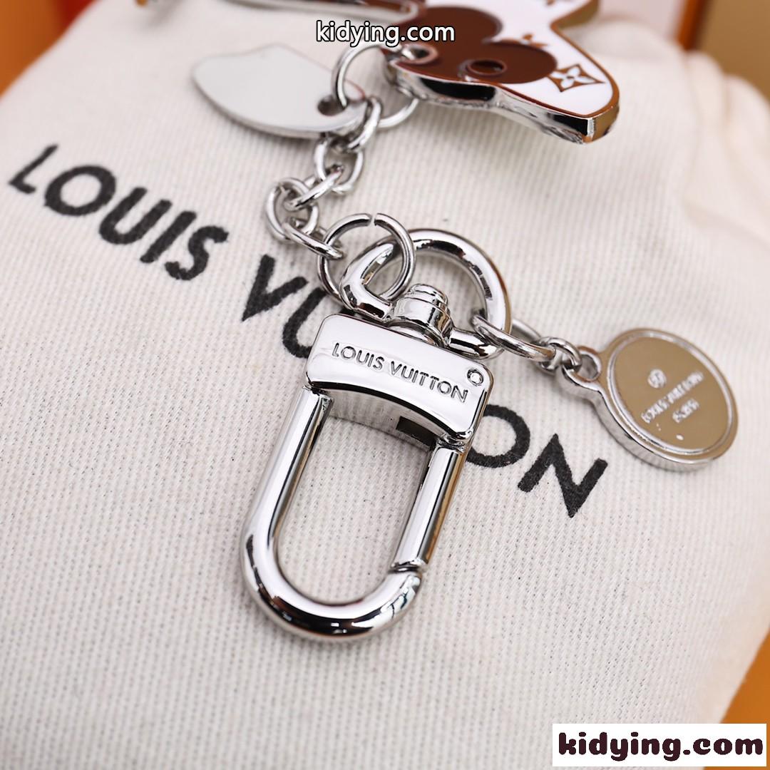 M00747 ビジュー サック・LV ドッグ ルイヴィトン キーホルダー コピー バッグチャーム-4