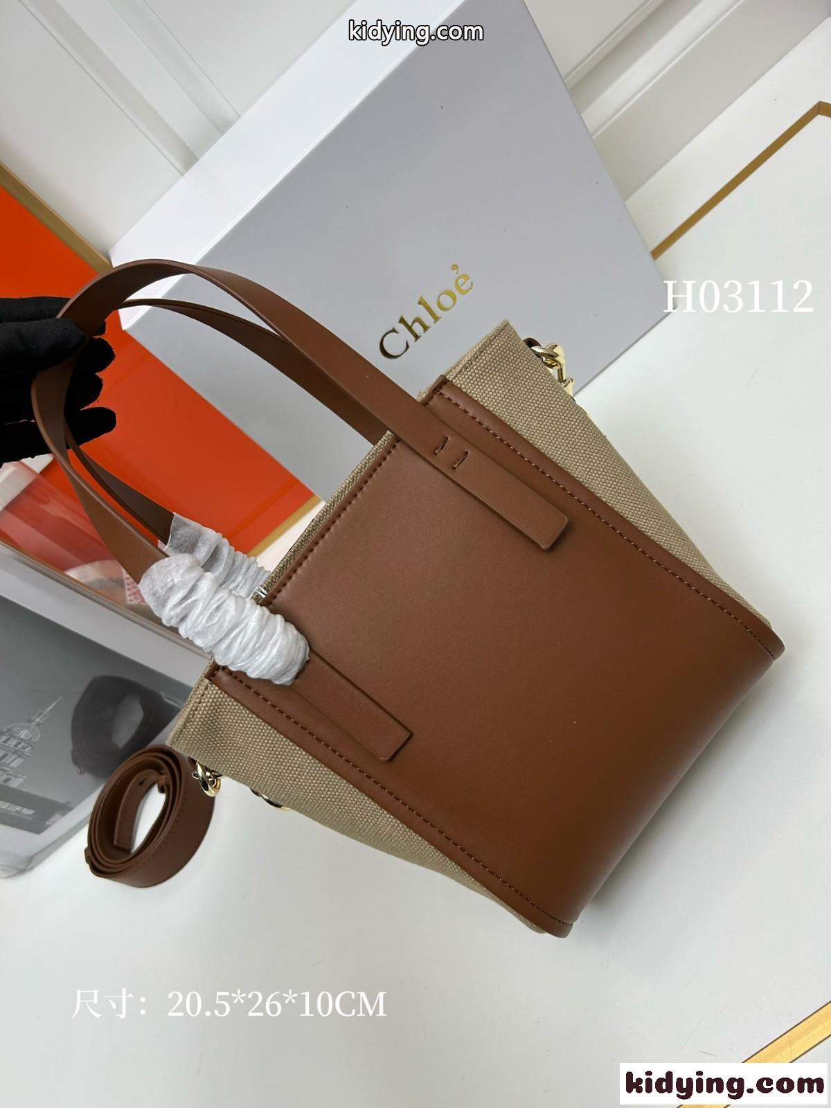 CHLOE SENSE トートバッグ クロエ バッグ コピー ショルダーバッグ ブラウン-1