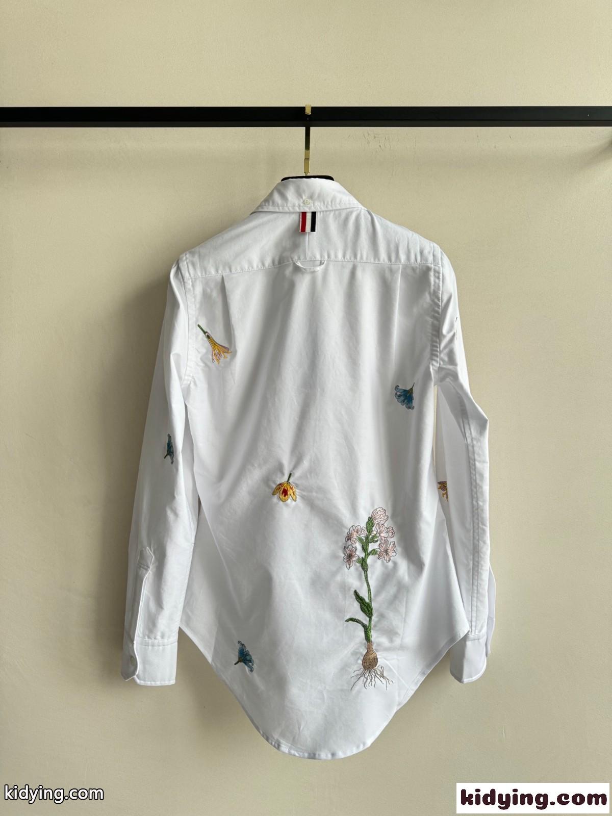 新作 刺繍入り レディース 長袖シャツ トムブラウン シャツ コピー トップス-1