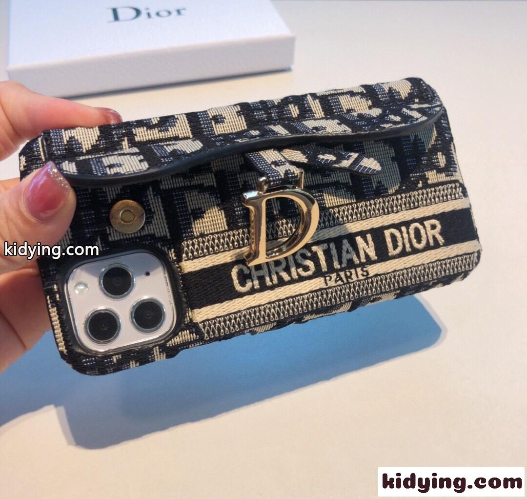 おしゃれ 可愛い クリスチャン・ディオール アイフォンケース コピー 刺繍 スタンド カジュアル ファッション-3