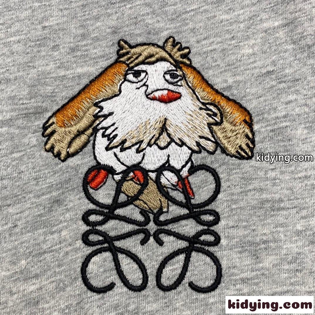遊び心いっぱい 新作 ヒン アナグラム 半袖Tシャツ ロエベ Tシャツ コピー コットン ユニセックス-3