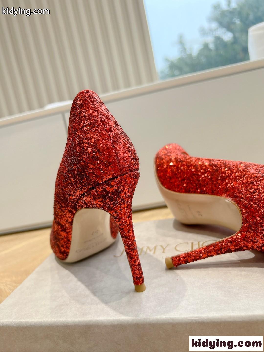 美人度アップ 人気 ピンヒールパンプス ジミーチュウ パンプス スーパーコピー レッド-3