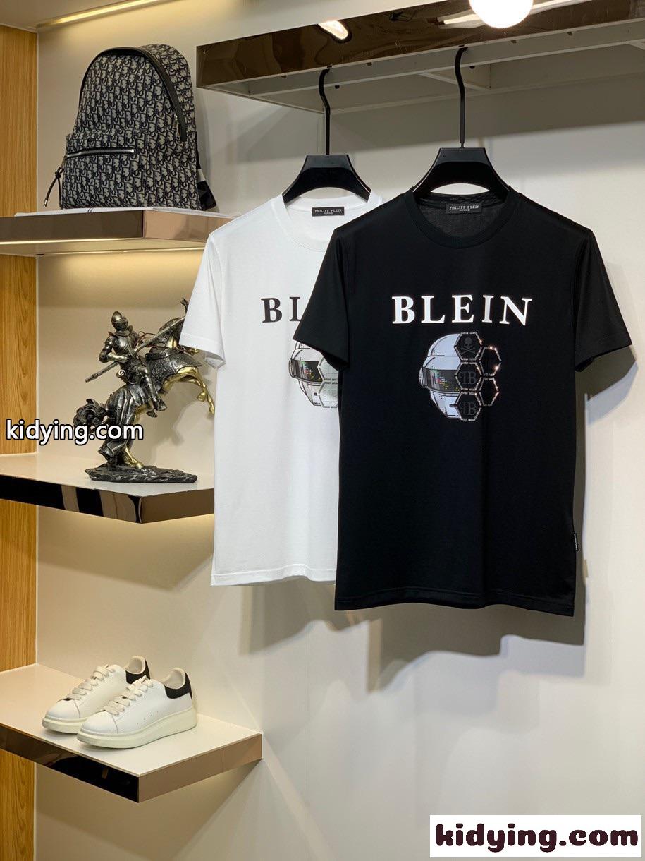 春夏 新作 シルケット コットン 優しい肌触り フィリッププレイン 半袖Tシャツ コピー メンズ トップス クルーネック-2