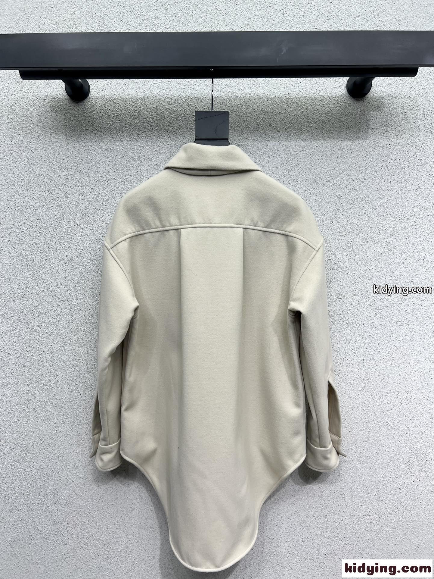 カジュアル ゆったり オーバーシャツ ロエベ ジャケット コピー シャツブルゾン-5