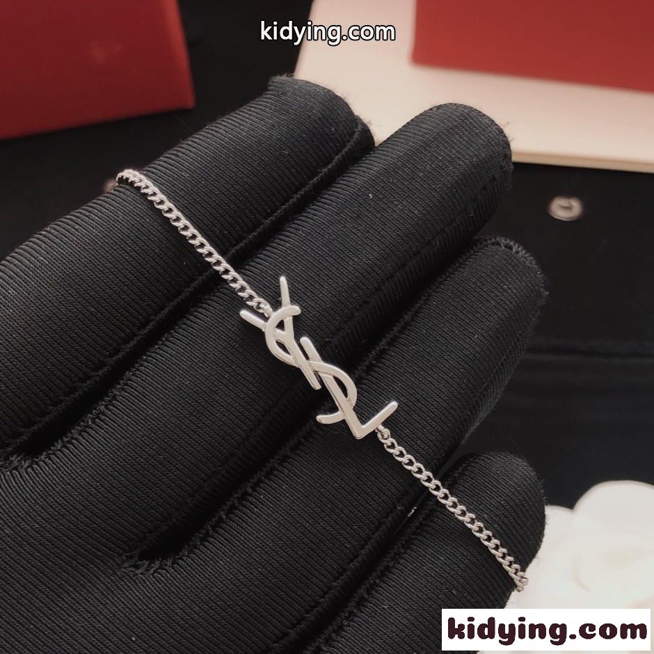 YSLロゴ チェーンブレスレット イヴ・サンローラン ブレスレット 偽物-4