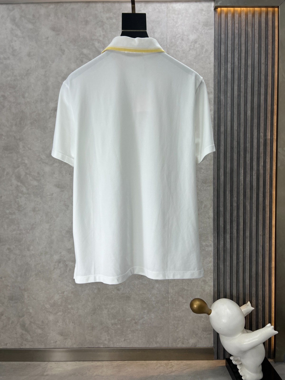 カジュアル 上品 半袖 ポロシャツ エルメス Tシャツ コピー コットンピケ ホワイト-0