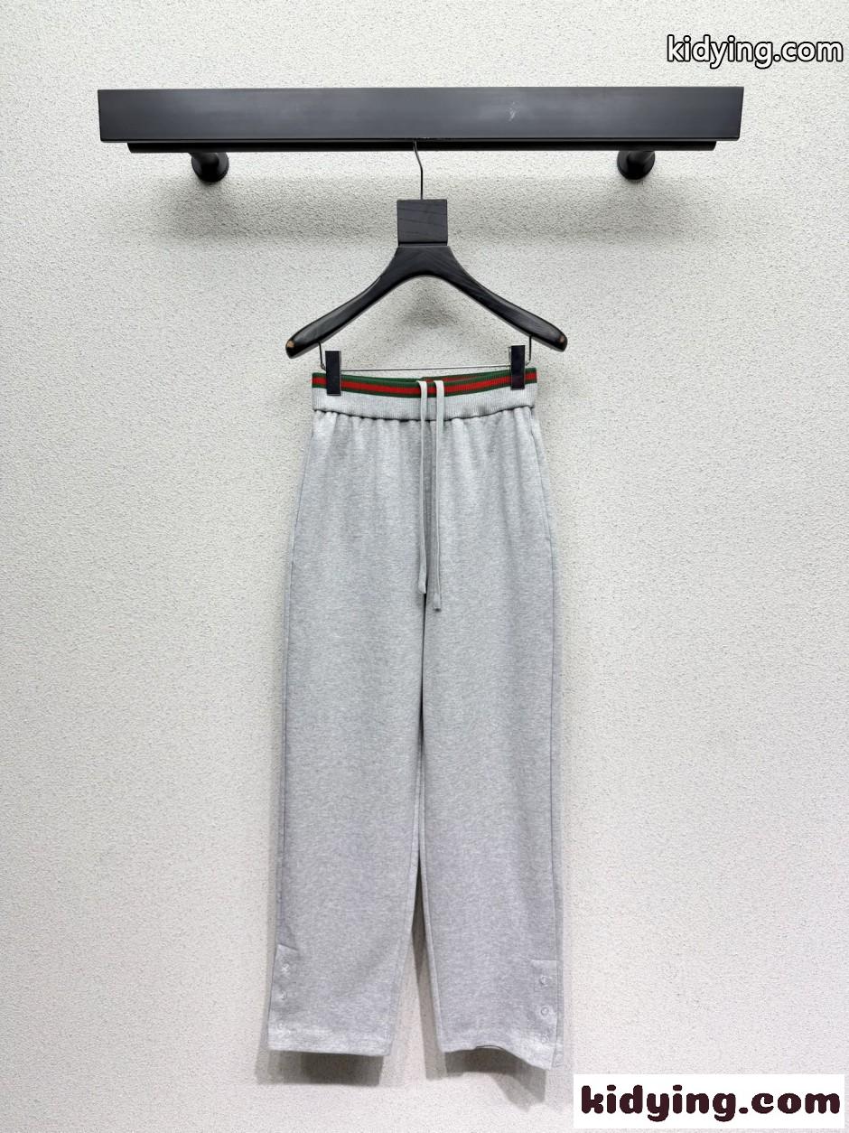 コットンジャージー レジャーパンツ グッチ パンツ コピー スウェットパンツ-0
